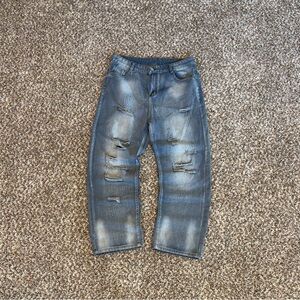 Distressed Blue Jeans for Men
